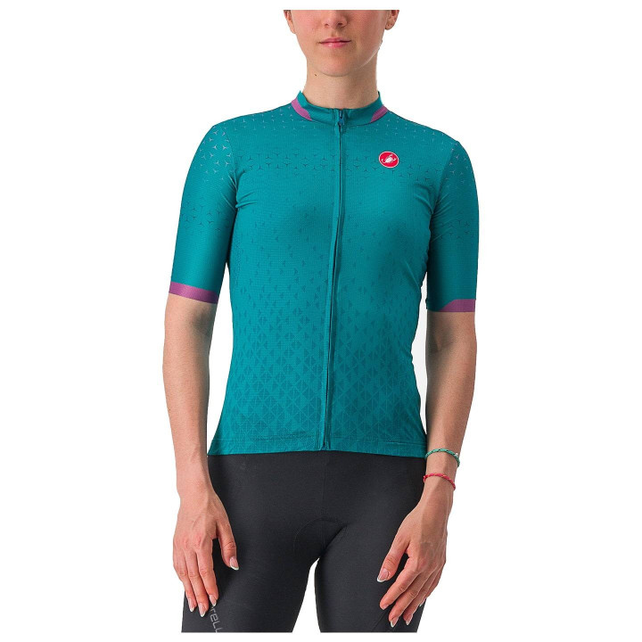 Maillot corto para mujer Dolce petrol de CASTELLI: estilo y comodidad en cada pedaleo