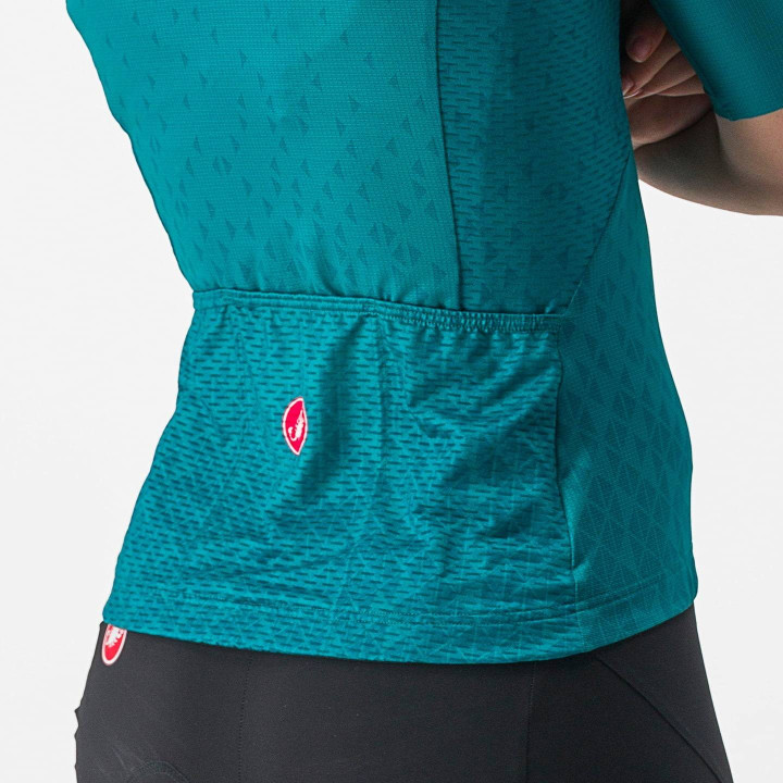 Maillot corto para mujer Dolce petrol de CASTELLI: estilo y comodidad en cada pedaleo