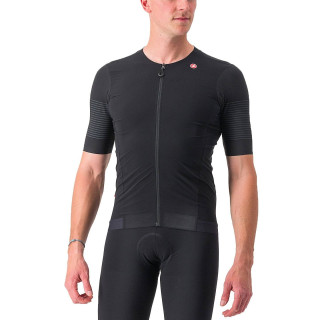 Maillot corto CASTELLI Premio negro: comodidad y estilo para tus rutas en bici