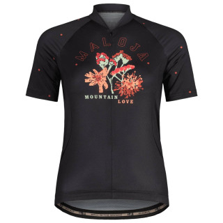 Maillot de ciclismo corto para mujer MALOJA GanesM en negro, comodidad y estilo en cada ruta