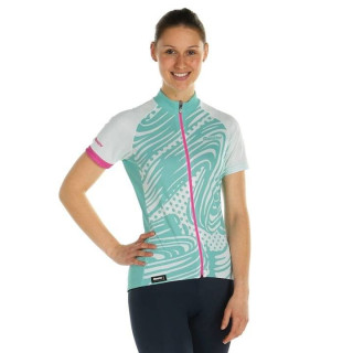 Maillot corto mujer Giada Pop SANTINI: estilo y comodidad para tus rutas en bici
