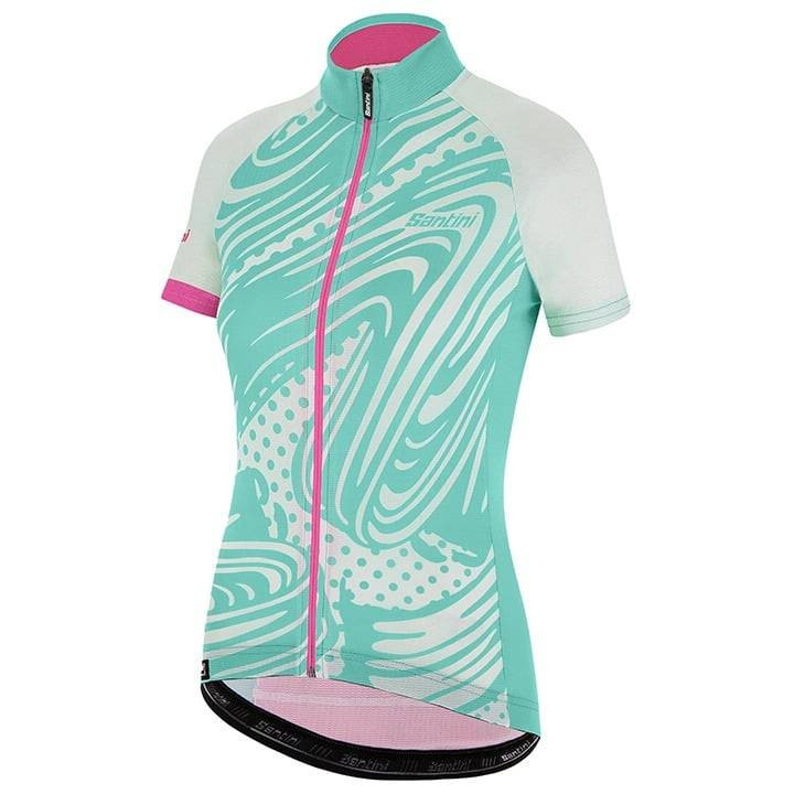 Maillot corto mujer Giada Pop SANTINI: estilo y comodidad para tus rutas en bici