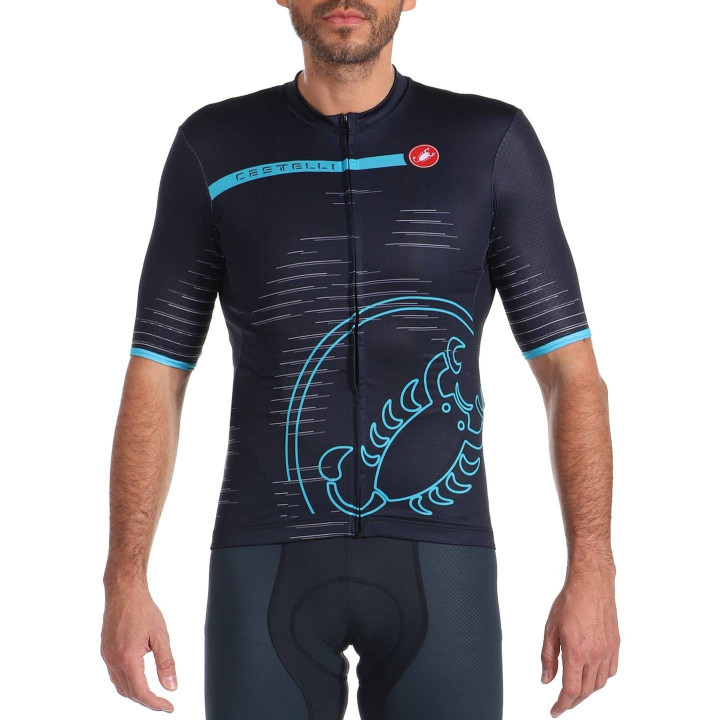Maillot Castelli Scorpione azul: comodidad y estilo para tus rutas en bici