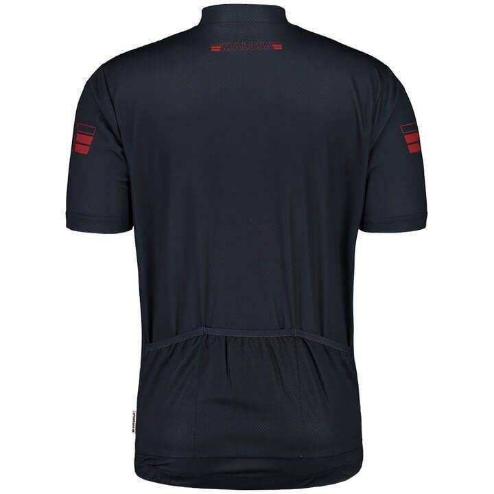 Maillot corto MALOJA PlajetM en rojo y azul: comodidad y estilo para tus rutas en bici