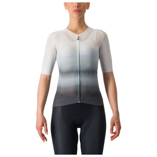 Maillot de ciclismo corto para mujer Climber's 4.0 de CASTELLI en gris y blanco