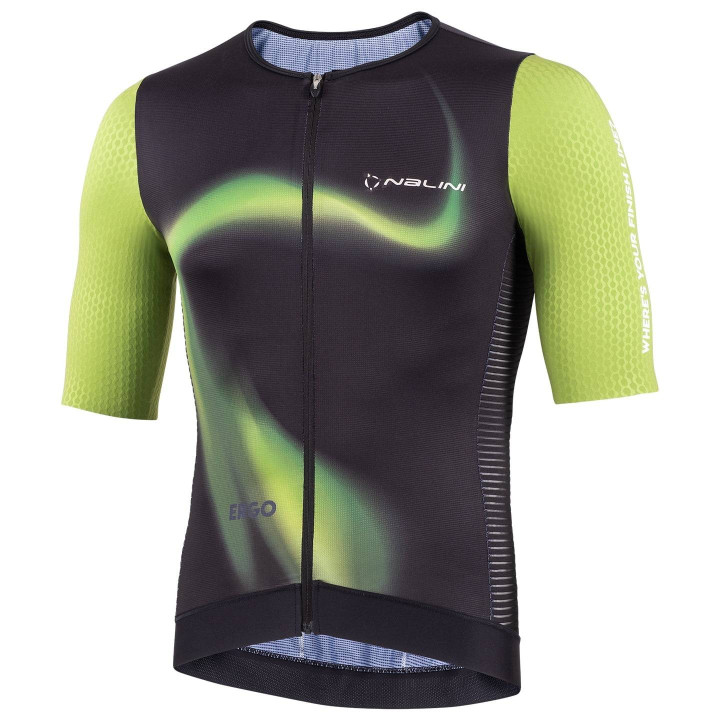 Maillot de ciclismo NALINI verde y negro: estilo y comodidad para tus rutas
