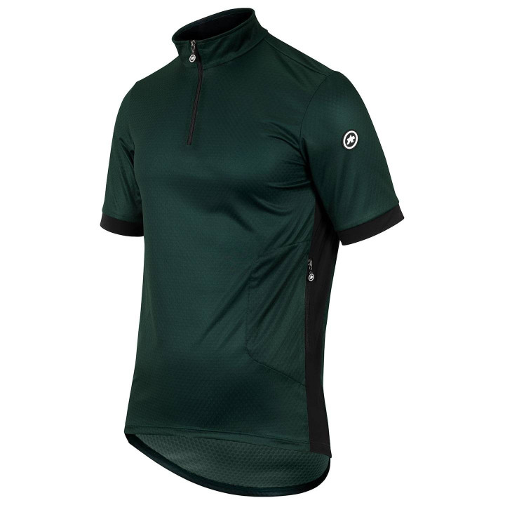 Maillot corto ASSOS Mille GTC C2 en verde oscuro, comodidad y estilo en cada pedaleada