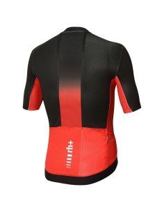 Maillot corto RH+ Light Climber rojo y negro para ciclistas que buscan comodidad y estilo 2