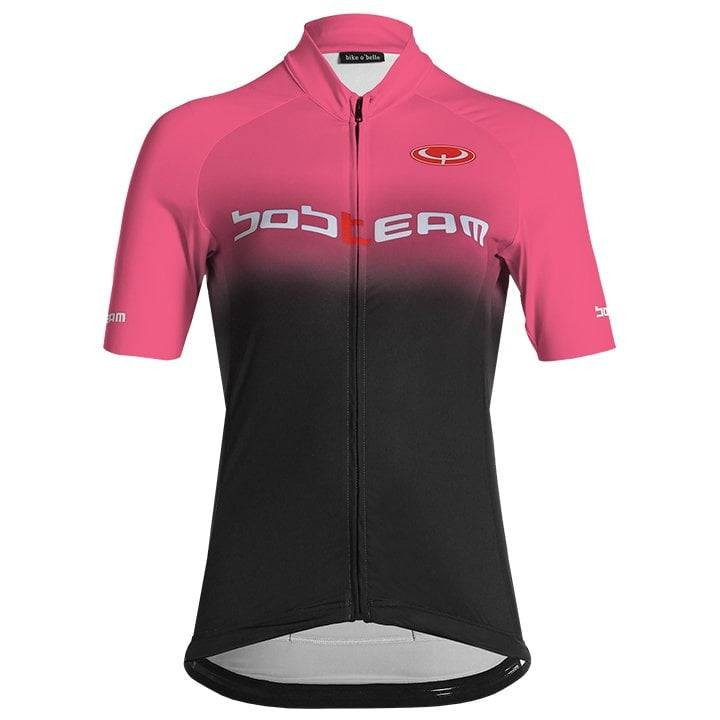 Maillot corto mujer Primadonna fucsia y negro, ideal para pedalear con estilo