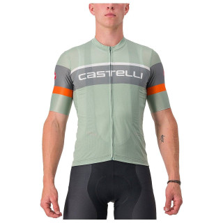 Maillot Scorpione 3 gris-menta de CASTELLI: comodidad y frescura en cada ruta