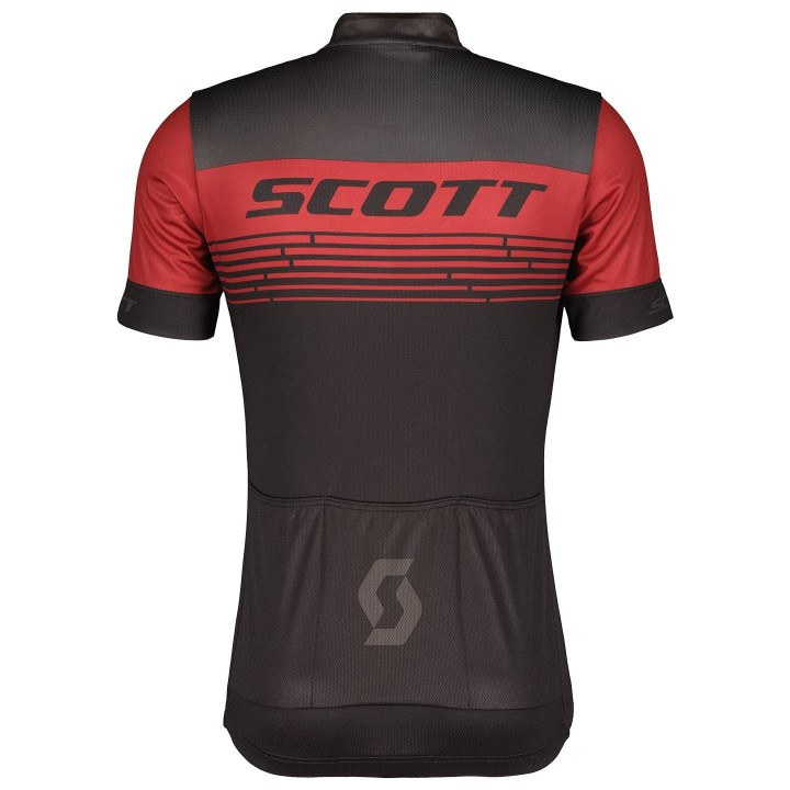 Maillot SCOTT RC Team 20 para ciclistas: comodidad y estilo en rojo y negro