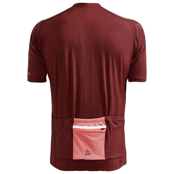 Maillot corto Offroad rojo de CRAFT: comodidad y estilo para tus rutas en bici