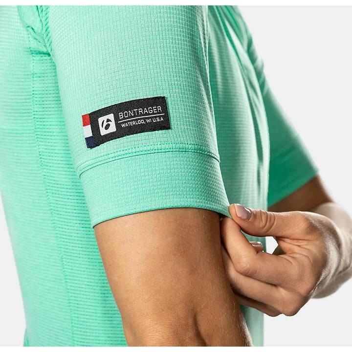 Maillot corto de ciclismo para mujer Anara verde de BONTRAGER, comodidad y estilo en cada ruta