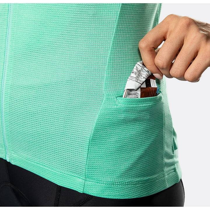 Maillot corto de ciclismo para mujer Anara verde de BONTRAGER, comodidad y estilo en cada ruta
