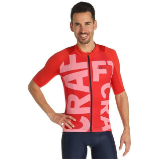 Maillot corto CRAFT Endurance rojo: comodidad y frescura para ciclistas
