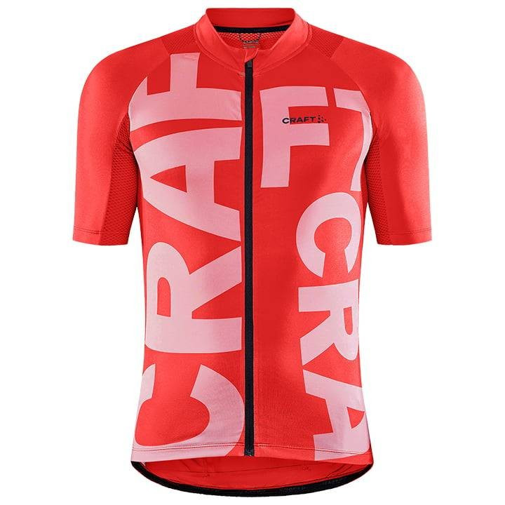 Maillot corto CRAFT Endurance rojo: comodidad y frescura para ciclistas