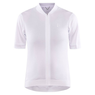 Maillot corto mujer CRAFT Essence blanco: comodidad y estilo en cada pedalada