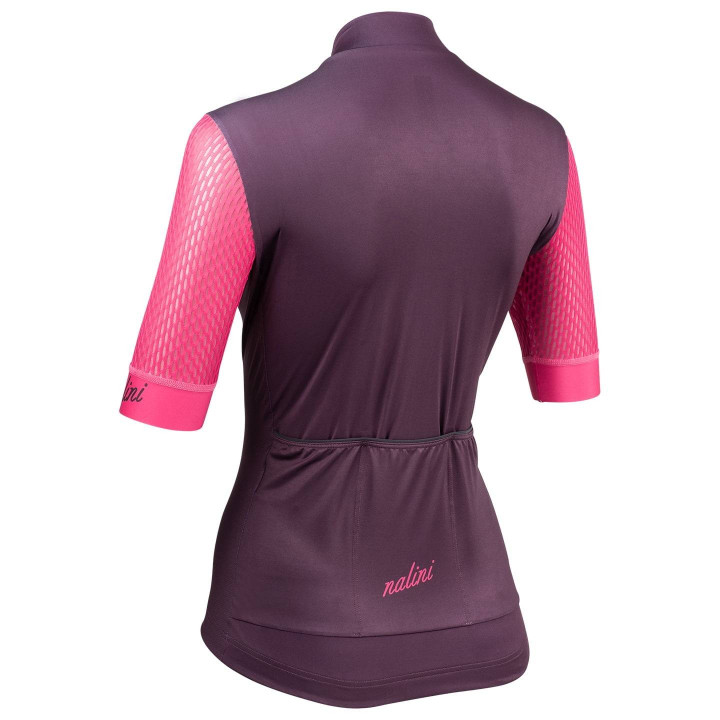 Maillot de ciclismo corto para mujer NALINI Hollywood lila: estilo y frescura en cada pedalada