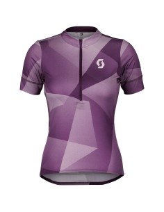 Maillot SCOTT Endurance 15 lila para mujer, ideal para ciclistas cómodas y con estilo