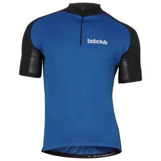 Maillot de ciclismo BOBCLUB en azul y negro, comodidad y frescura para tus rutas