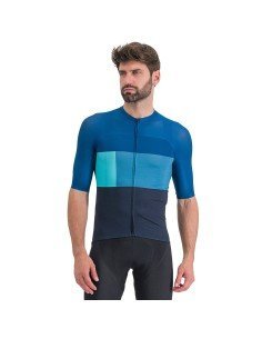 Maillot corto SPORTFUL Snap azul turquesa: comodidad y estilo para tus rutas en bici
