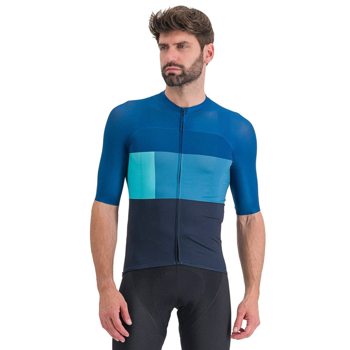 Maillot corto SPORTFUL Snap azul turquesa: comodidad y estilo para tus rutas en bici