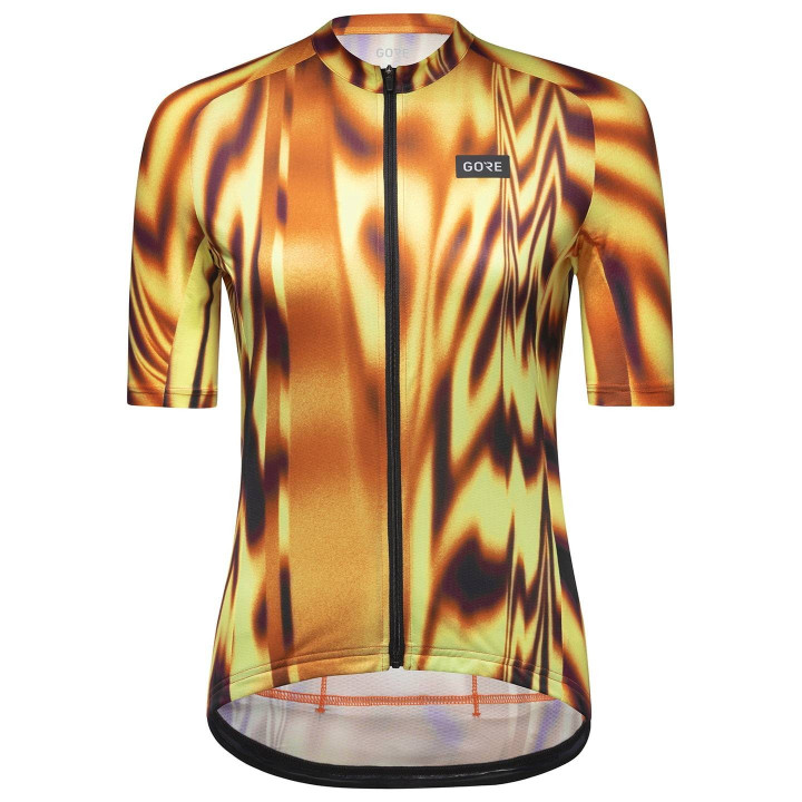 Maillot corto de ciclismo para mujer GORE WEAR en rojo, comodidad y estilo para pedalear