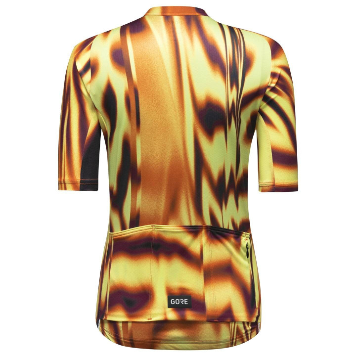 Maillot corto de ciclismo para mujer GORE WEAR en rojo, comodidad y estilo para pedalear