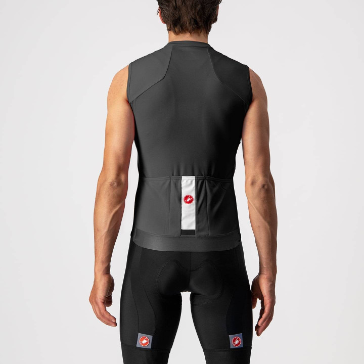 Maillot sin mangas Entrata VI negro de CASTELLI para ciclistas cómodos y con estilo