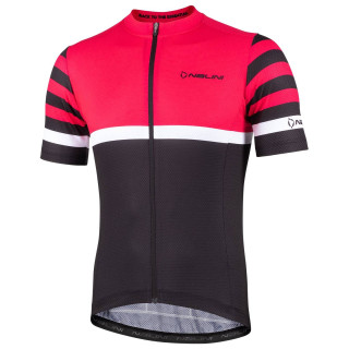 Maillot NALINI fucsia neón y negro para ciclistas que buscan estilo y comodidad