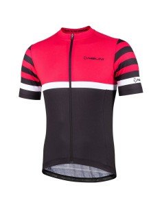 Maillot NALINI fucsia neón y negro para ciclistas que buscan estilo y comodidad