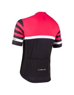 Maillot NALINI fucsia neón y negro para ciclistas que buscan estilo y comodidad 2