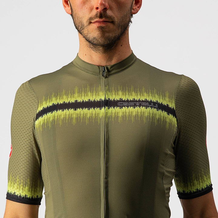 Maillot Grimpeur verde de CASTELLI: comodidad y frescura para tus rutas en bici