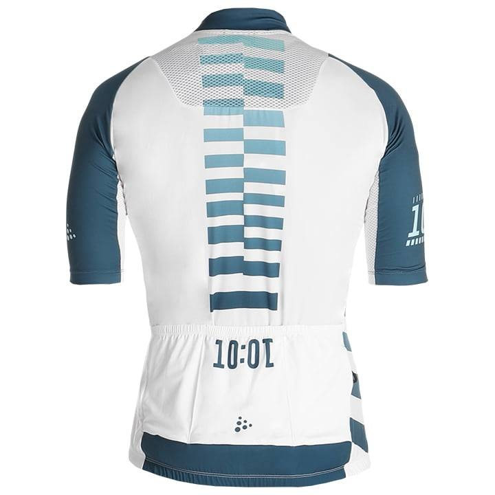 Maillot de ciclismo Chapatte's Law azul y blanco para disfrutar del pedaleo cómodo y fresco