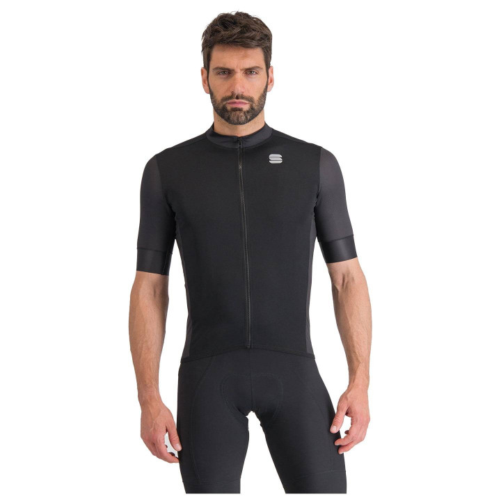 Maillot corto SPORTFUL SRK negro: estilo y comodidad para tus rutas en bici