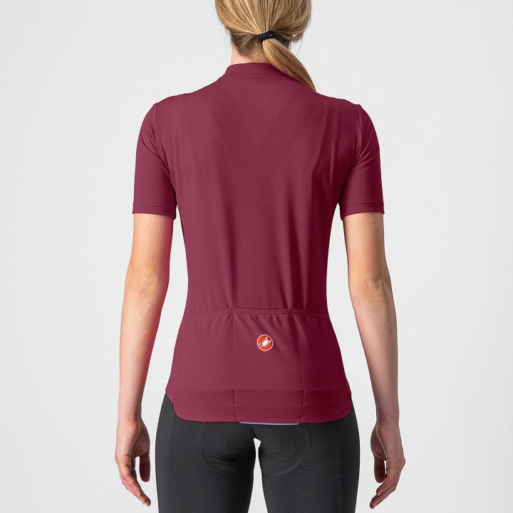 Maillot corto mujer Anima 3 rojo de CASTELLI, comodidad y estilo en cada pedaleo