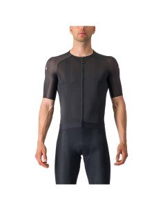 Maillot Aero Race 7.0 negro y gris de Castelli: comodidad y estilo para ciclistas