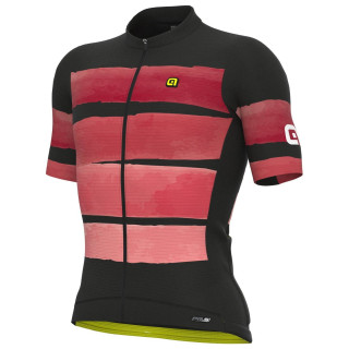 Maillot corto ALÉ Track rojo: estilo y comodidad para tus rutas en bici