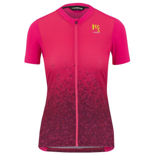 Maillot de ciclismo corto para mujer KARPOS Verve Evo en fucsia, cómodo y fresco
