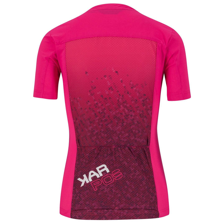 Maillot de ciclismo corto para mujer KARPOS Verve Evo en fucsia, cómodo y fresco