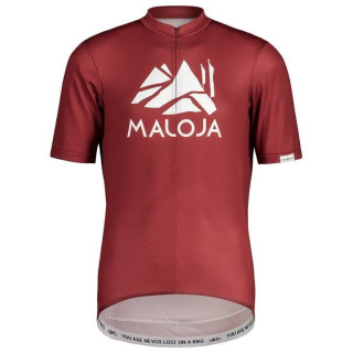 Maillot corto MALOJA SanetschM rojo: comodidad y estilo para ciclistas