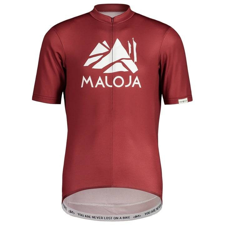 Maillot corto MALOJA SanetschM rojo: comodidad y estilo para ciclistas