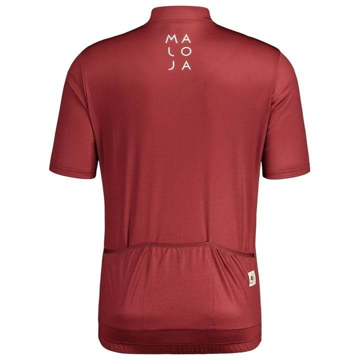 Maillot corto MALOJA SanetschM rojo: comodidad y estilo para ciclistas