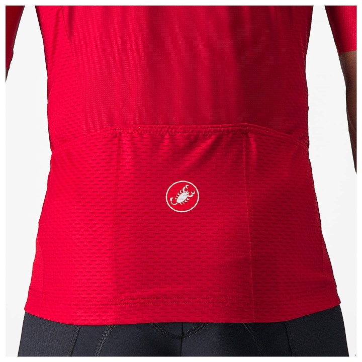 Maillot de ciclismo CASTELLI Tradizione en rojo y gris para tus mejores rutas