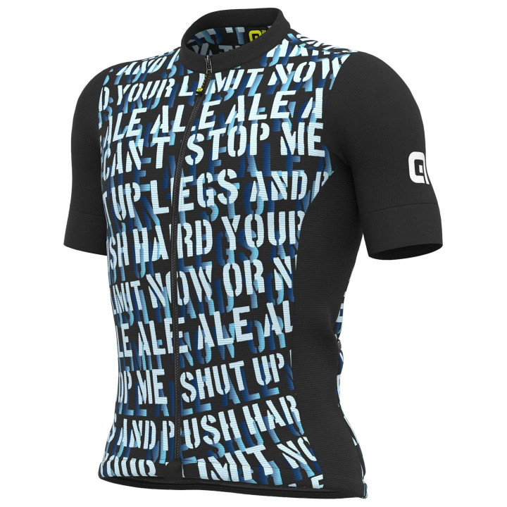 Maillot corto ALÉ Ride en azul y negro para ciclistas que buscan comodidad y estilo