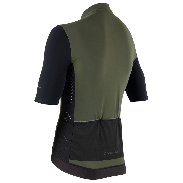 Maillot NALINI New Sun Block verde y negro para ciclismo, ideal para cualquier clima
