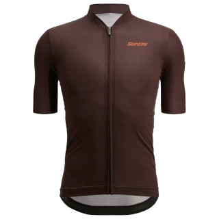 Maillot corto Glory Day marrón de SANTINI, comodidad y estilo para tus rutas en bici