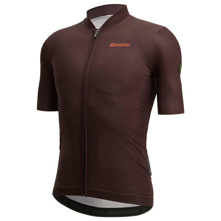 Maillot corto Glory Day marrón de SANTINI, comodidad y estilo para tus rutas en bici