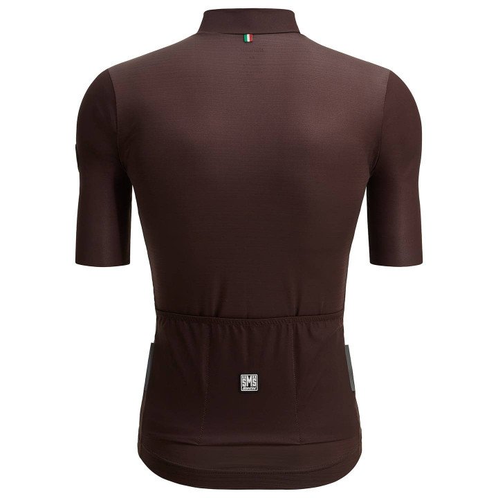 Maillot corto Glory Day marrón de SANTINI, comodidad y estilo para tus rutas en bici