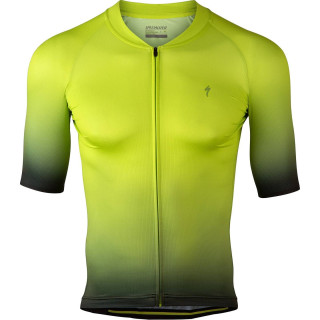 Maillot corto Specialized Hyprviz SL Air amarillo neón: comodidad y visibilidad para ciclistas